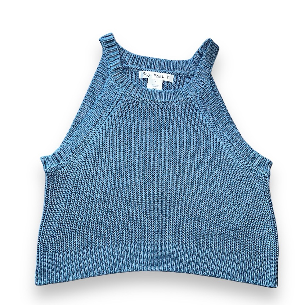 Say What? | Knit Crop Top Size M